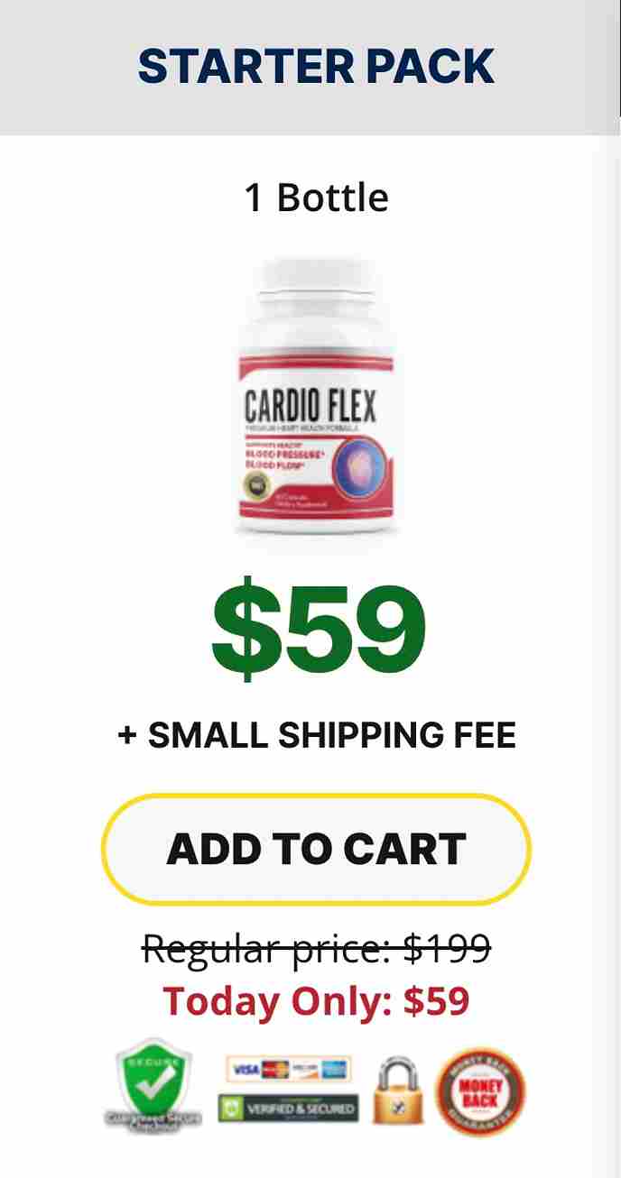 Cardio Flex 1 Bottle Order